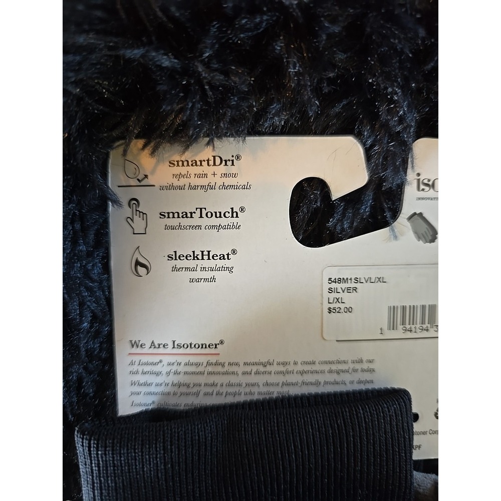 Isotoner Signature Women's Sleek Heat Flip Touchscreen Mitten Magnetic Hold open - Picture 10 of 16